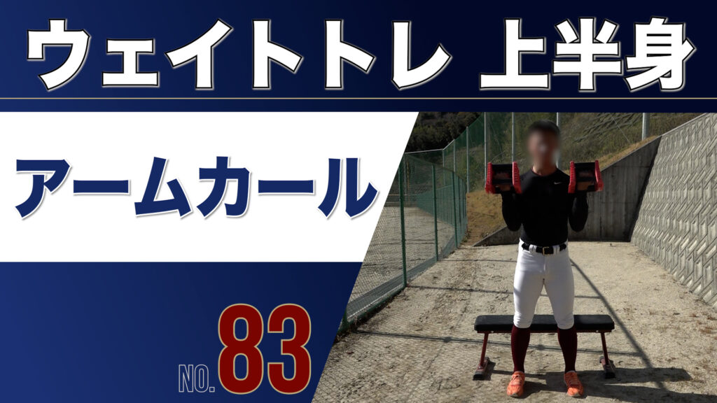83ウェイトトレ上半身アームカール